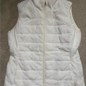 The North Face Women's White Fleece Vest